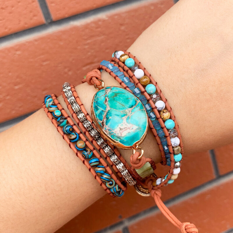 Bead bracelet Multi-layer jewelry set - Image 6