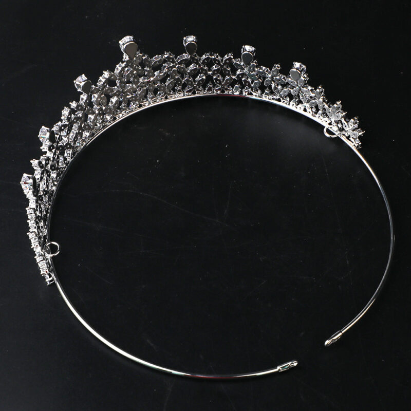 Jane Eyre Jewelry All-zircon Bride Crown - Image 6
