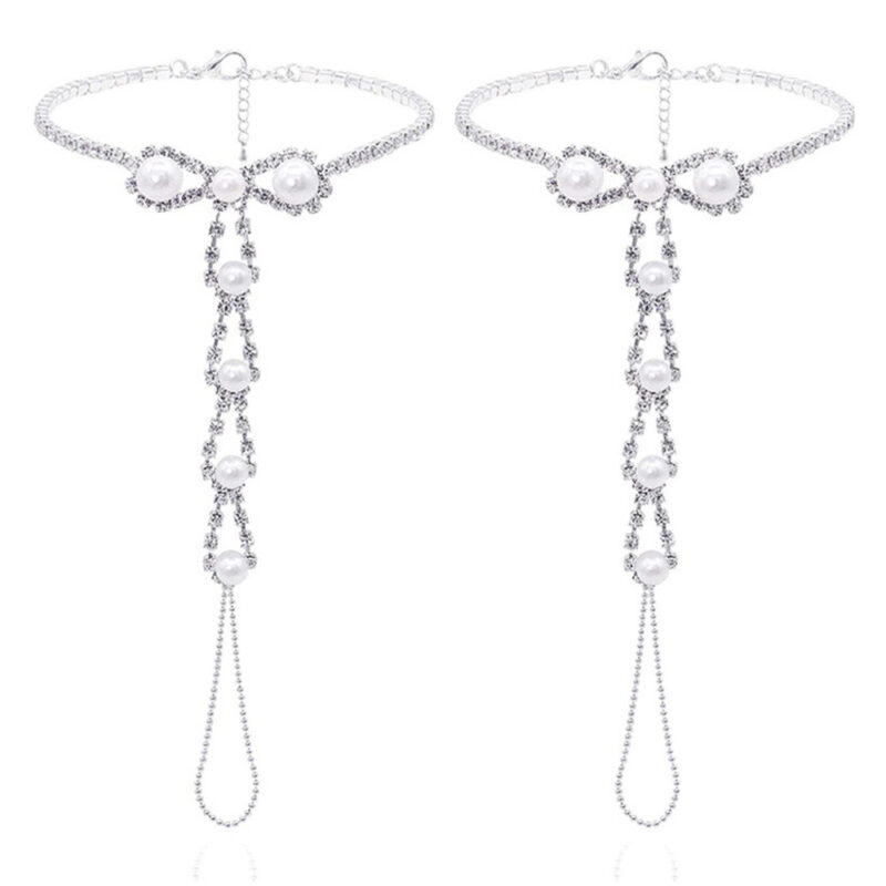 Rhinestone Super Light Beach Anklet - Image 2