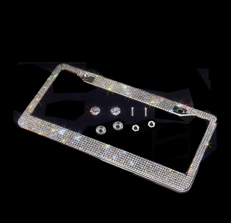 Bling Crystal License Plate Frame - Image 3
