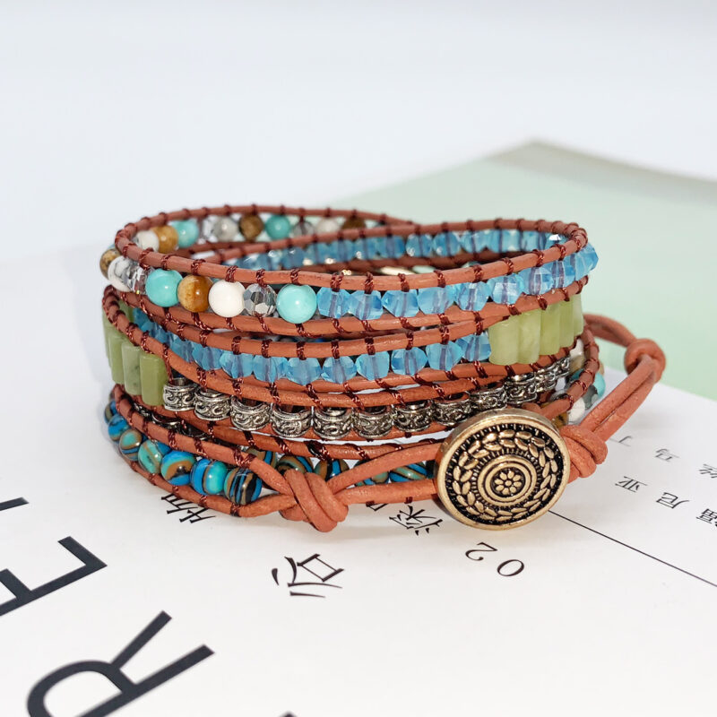 Bead bracelet Multi-layer jewelry set - Image 5