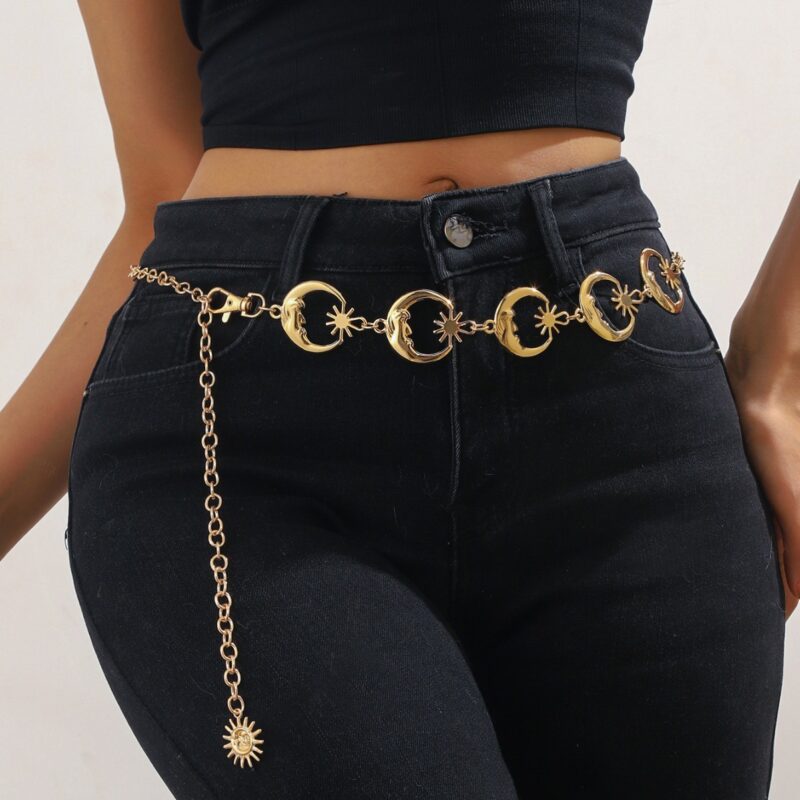 Crescent Waist Chain Tassel Multi-layer Chain Adjustable - Image 6