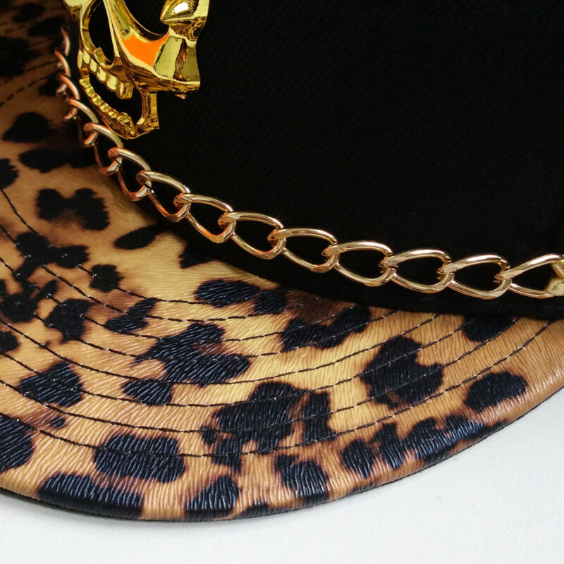 Skull Rivet Hip Hop Baseball Cap Hip Hop Flat-brimmed Cap - Image 7