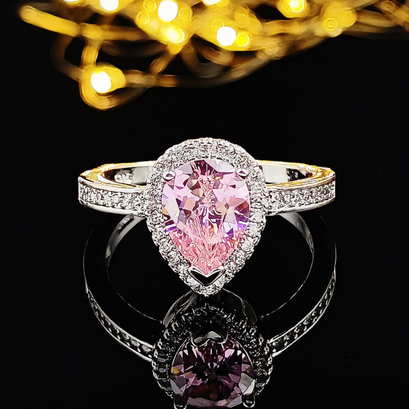 Luxury Multicolored Charm Cubic Zircon Wedding Rings For Women - Jewelry Gifts - Image 8