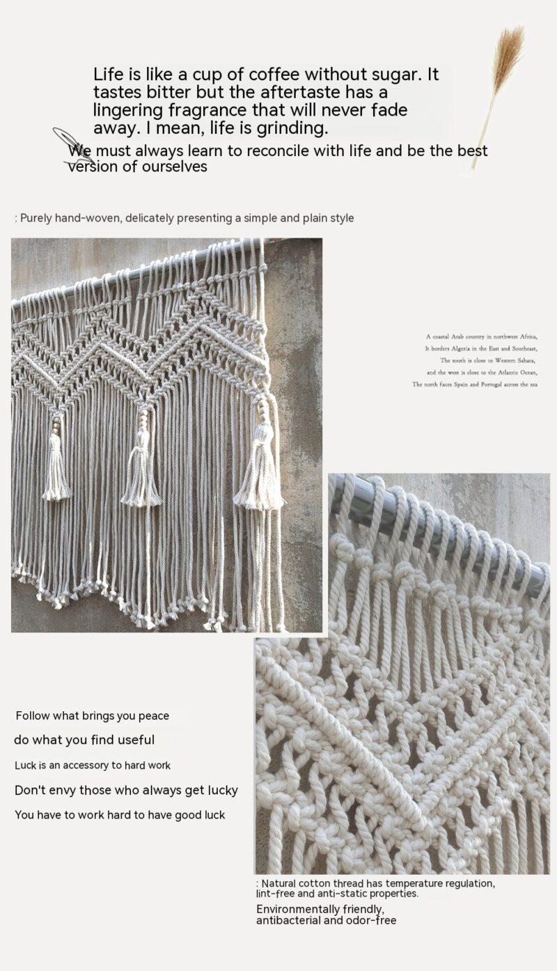 Room Decoration Cotton Rope Woven Tapestry - Image 4