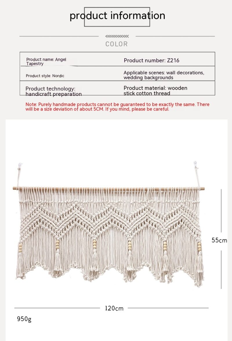 Room Decoration Cotton Rope Woven Tapestry - Image 9
