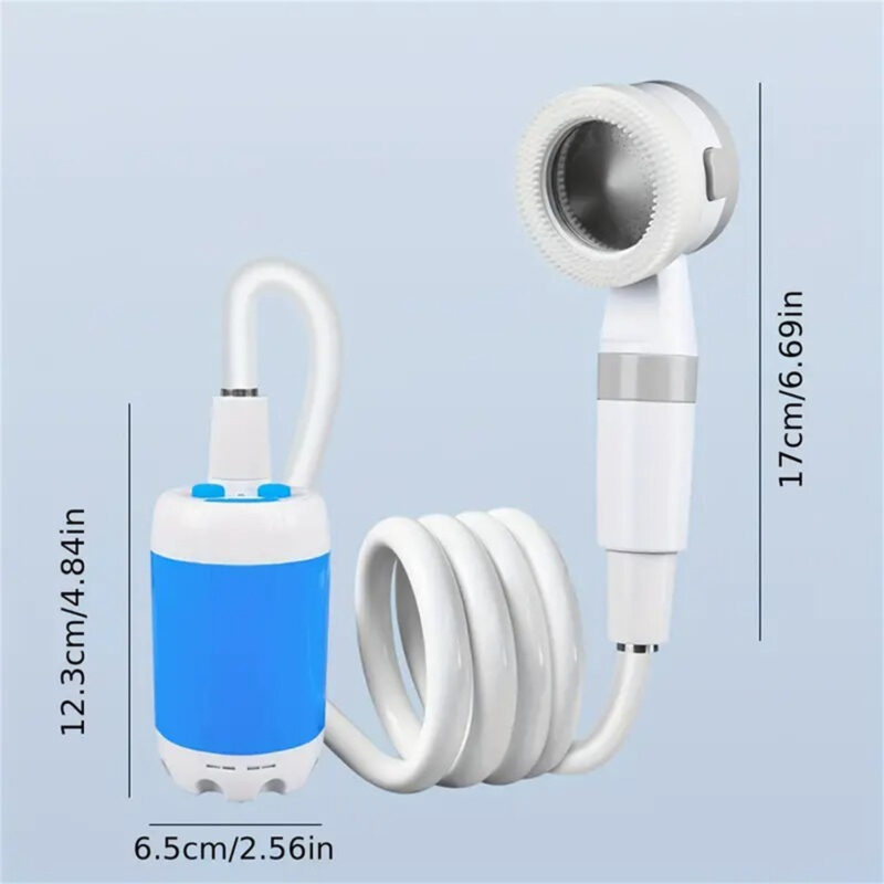 Portable Electric Shower Gadgets Waterproof 5000mAh Rechargeable Battery - Camping - Image 7