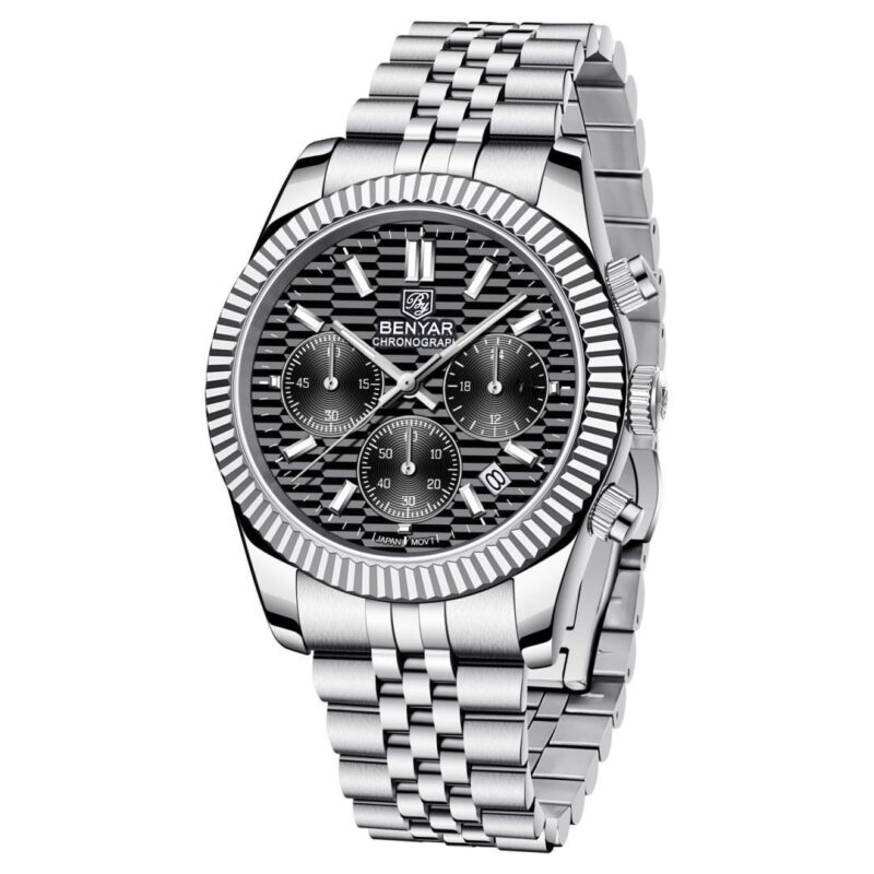 Stainless Steel Calendar Luminous Sports Fashion Men's Quartz Watch - Image 9