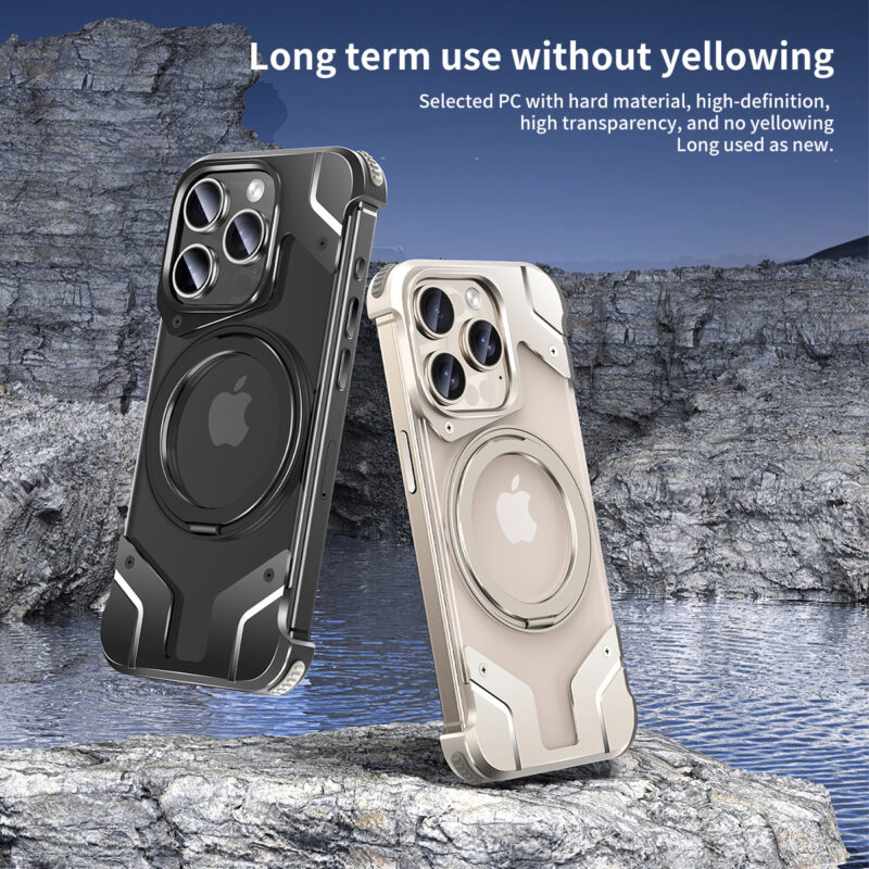 Magnetic Phone Case Metal Drop-resistant Protective Cover - Image 8
