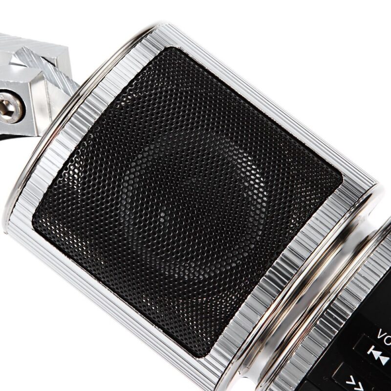 Motorcycle MP3 Music Player Bluetooth Stereo Speaker FM Radio Waterproof Adjustable Bracket - Image 2