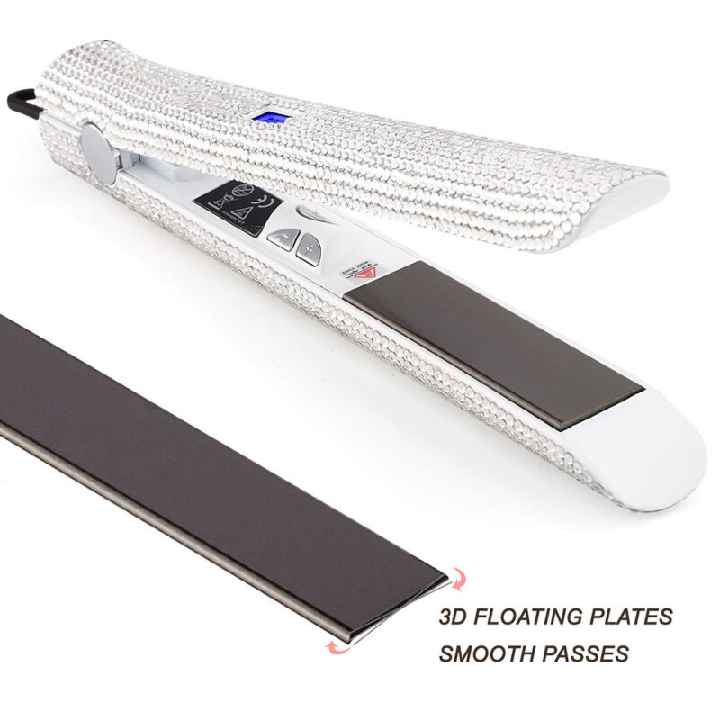 Professional Glitter Hair Flat Iron Titanium Plate Diamond Hair Straightener - Image 5
