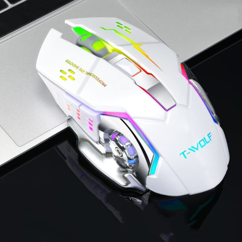 Gaming Mouse 2400DPI Professional Gamer Mouse Backlit Rechargeable Silent Mice For PC Laptop - Image 7