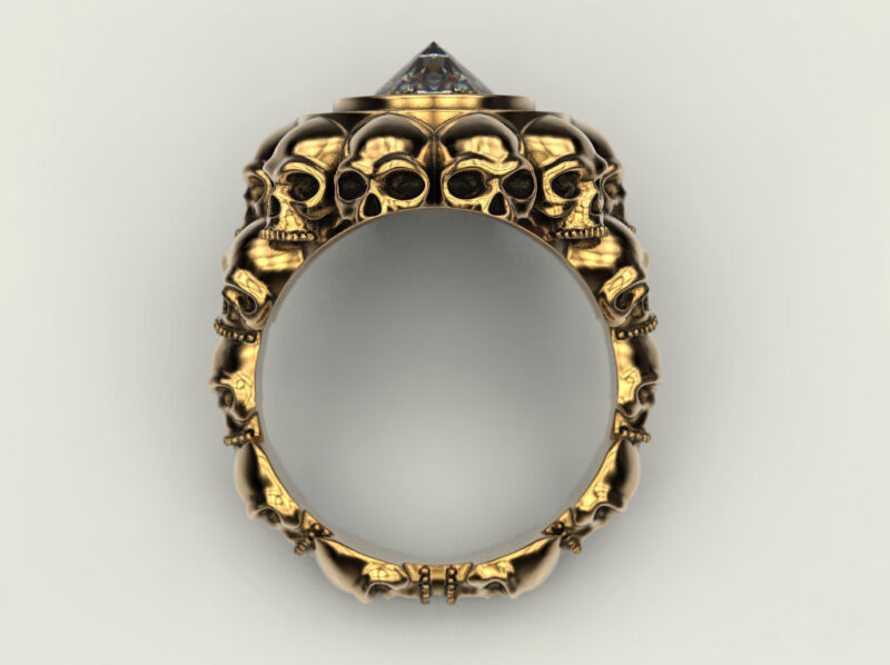 Punk Rock Jewelry Men's Rings - Image 3