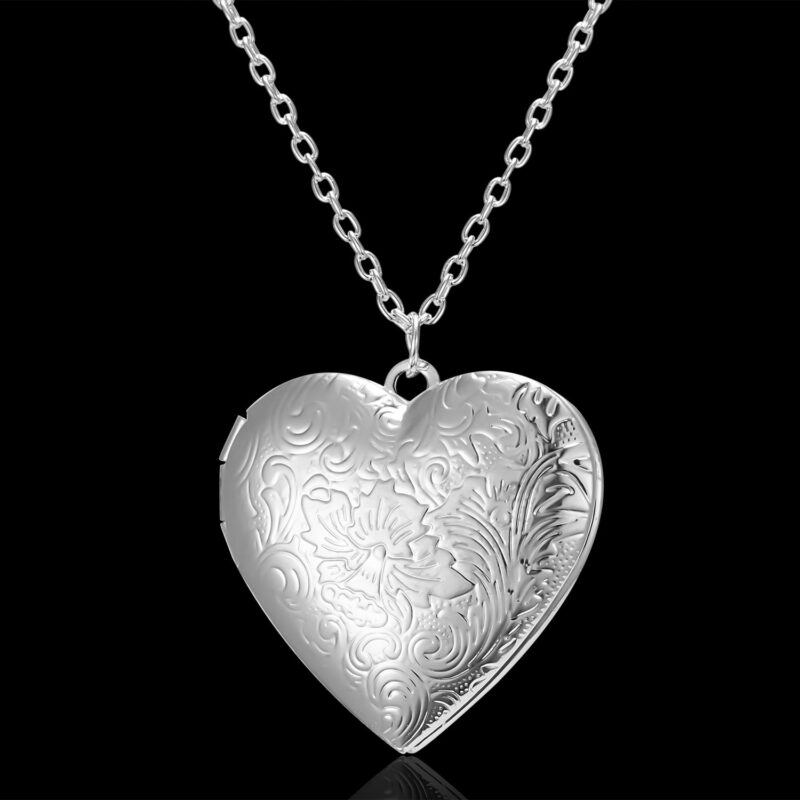 Carved Design Love Necklace Personalized Heart-shaped - Image 3