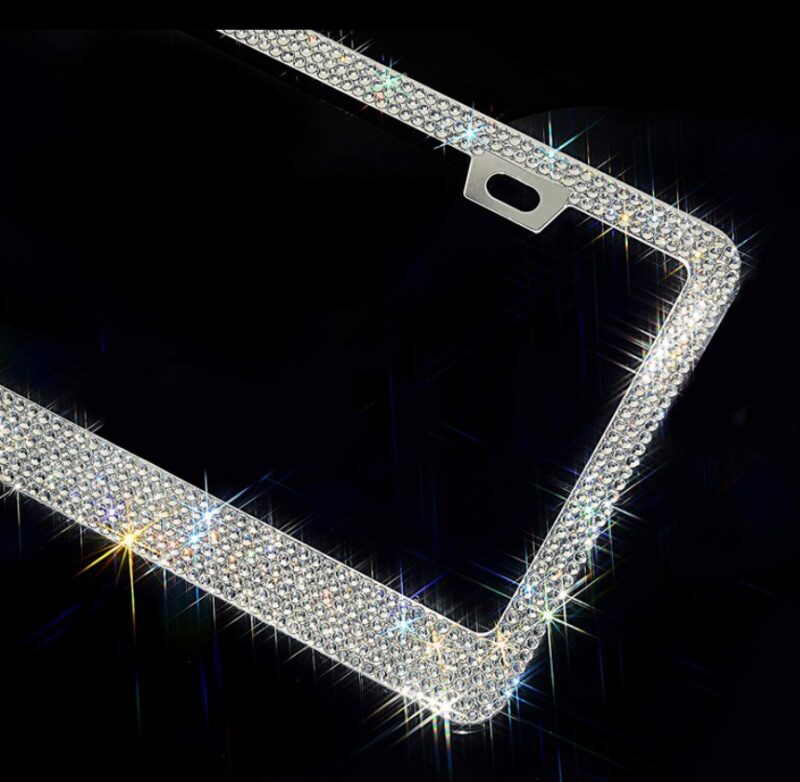 Bling Crystal License Plate Frame - Image 2