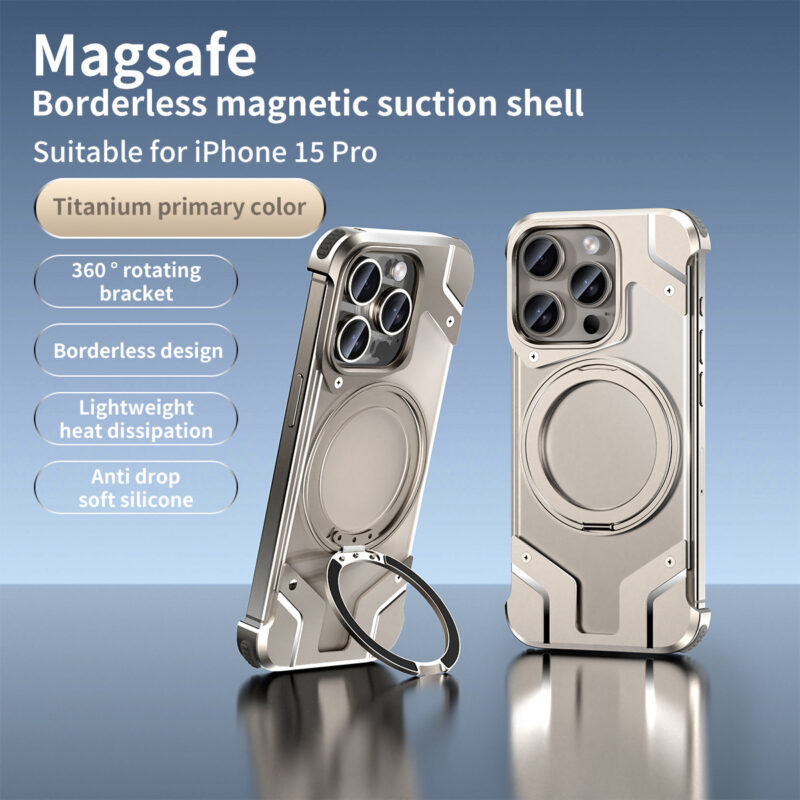 Magnetic Phone Case Metal Drop-resistant Protective Cover - Image 9