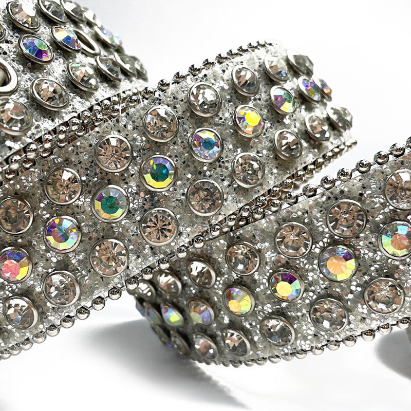 Fashion Trend Rivet Rhinestone Inlaid Belt - Image 4