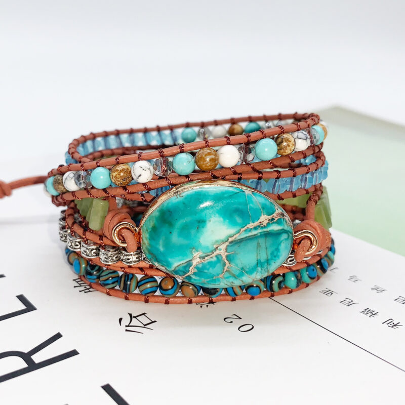 Bead bracelet Multi-layer jewelry set - Image 3