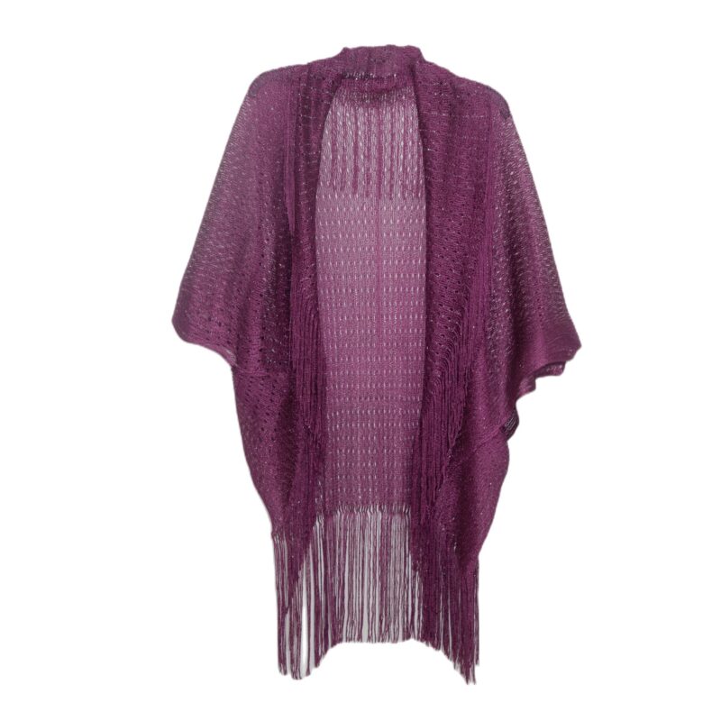 Women's Cloak Travel Ethnic Rainbow Stripes - Image 6