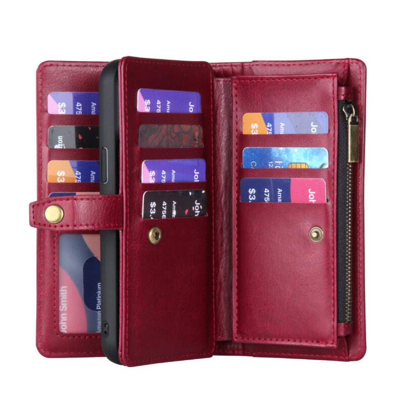 Multifunctional Mobile Phone Leather Case - Image 8