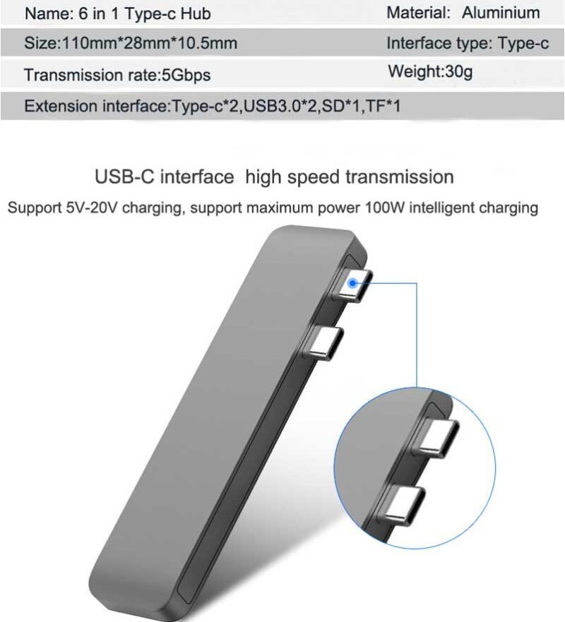 USB C Hub Dock Compatible with Apple - Image 6