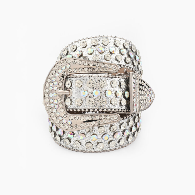 Versatile Fashion Edge Beads New Rhinestone Belt Women's Belt - Image 4
