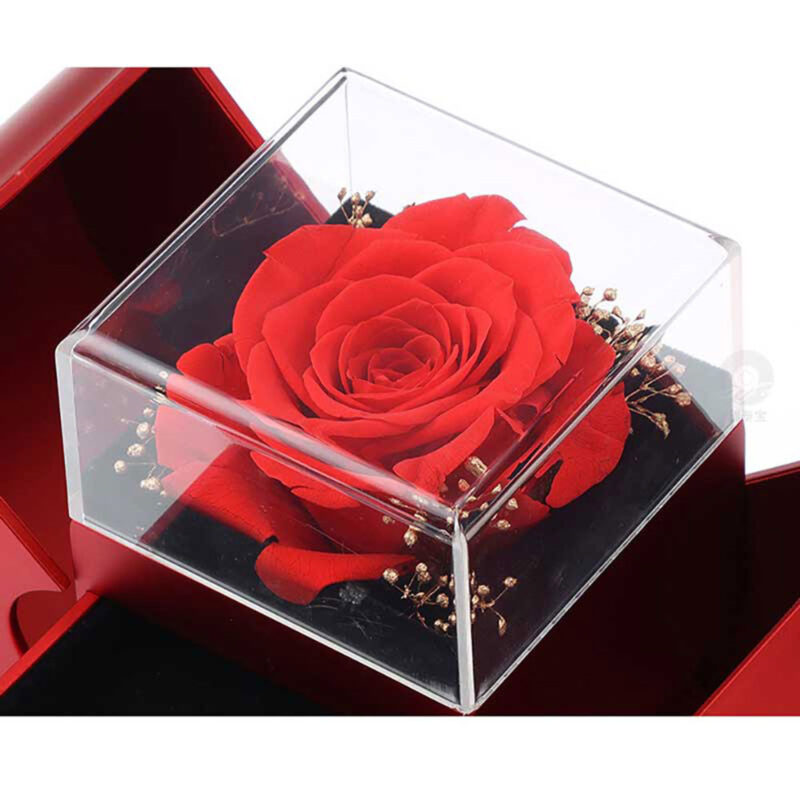 Girl Mother's Day Valentine's Day Gifts With Artificial Flower Rose Flower Jewelry Box - Image 7