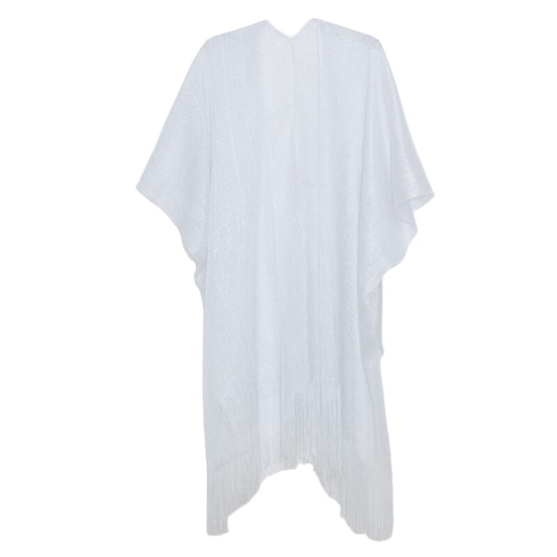 Women's Cloak Travel Ethnic Rainbow Stripes - Image 4