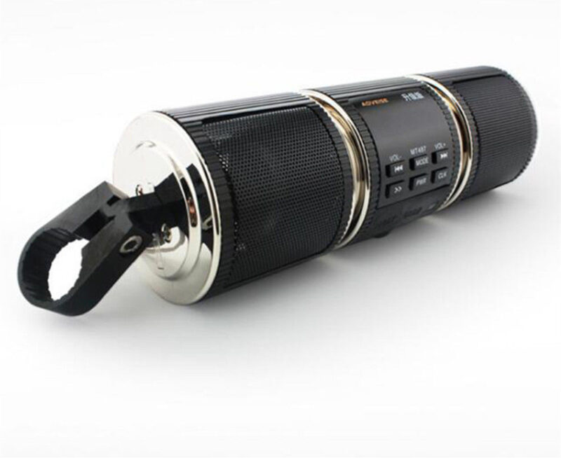 Motorcycle MP3 Music Player Bluetooth Stereo Speaker FM Radio Waterproof Adjustable Bracket - Image 3