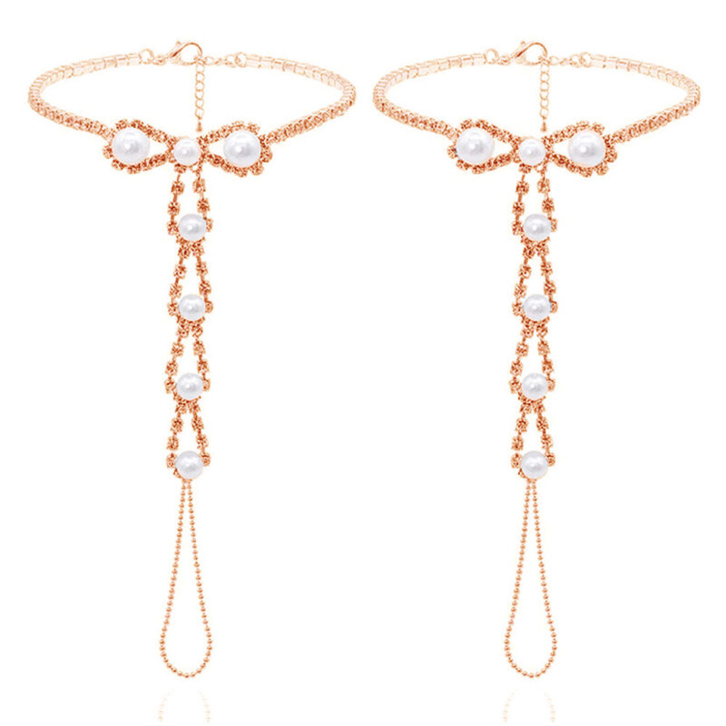 Rhinestone Super Light Beach Anklet - Image 3