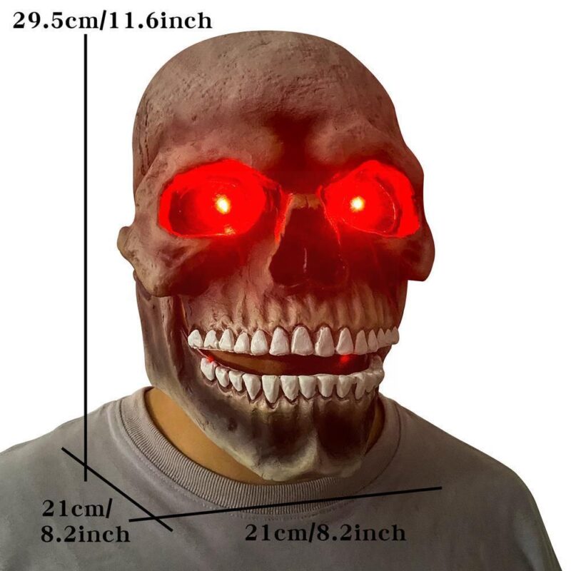 Halloween Skull Movable Mouth Latex - Image 3