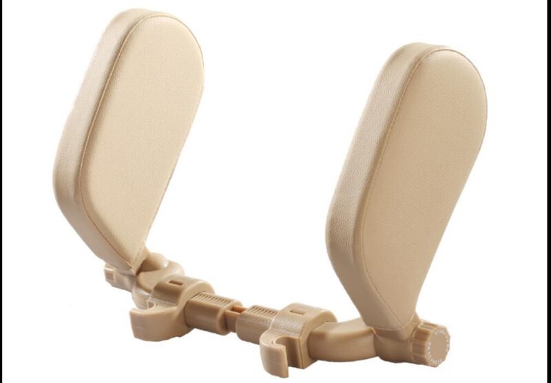 Car headrest pillow Sleep Adjustable Side Car Soft Travel Seat Headrest Auto Leather Support Neck Pillow - Image 4