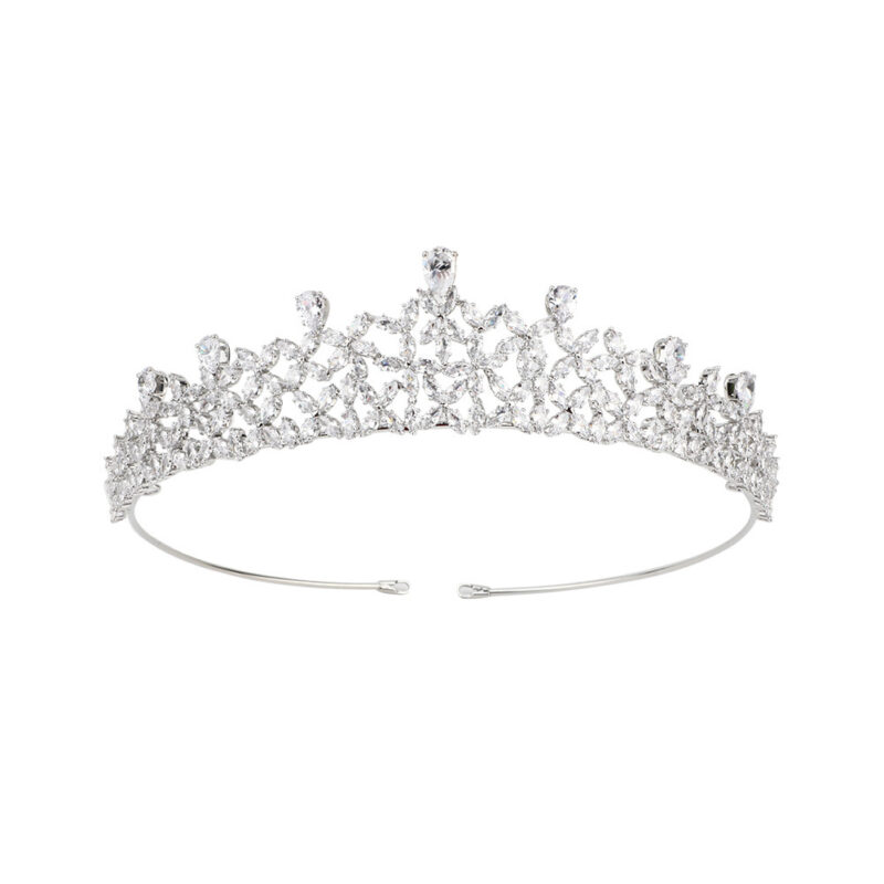 Jane Eyre Jewelry All-zircon Bride Crown - Image 2