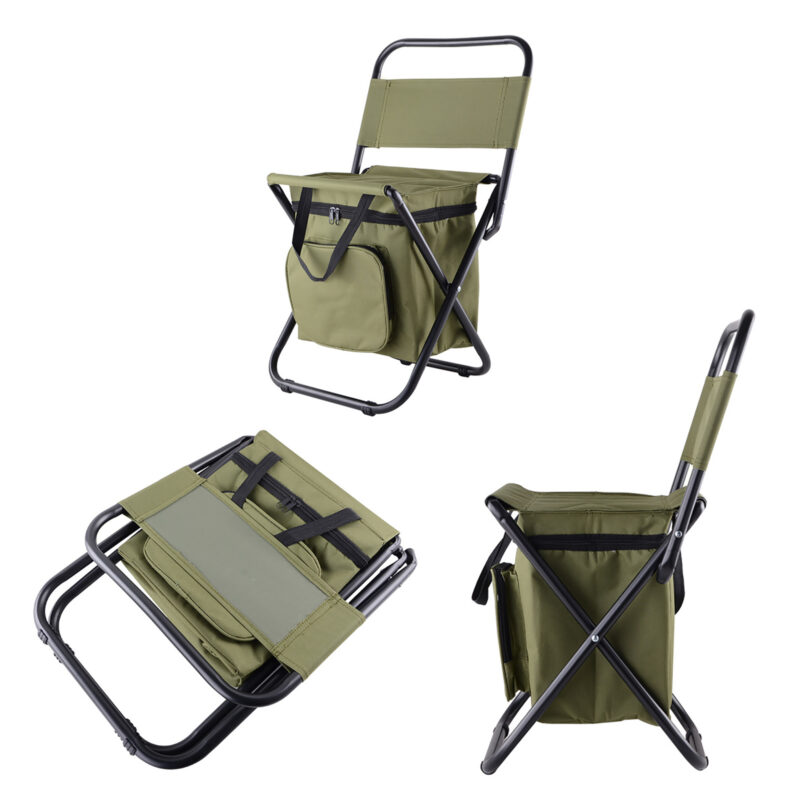 Outdoor Chair Movable Refrigerator Keep Warm Cold Portable Folding Beach Chair - Image 8