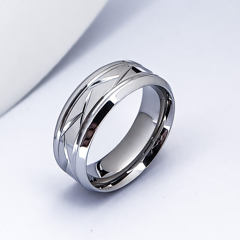 Non-fading Light Luxury High-grade Men's Stainless Steel Ring