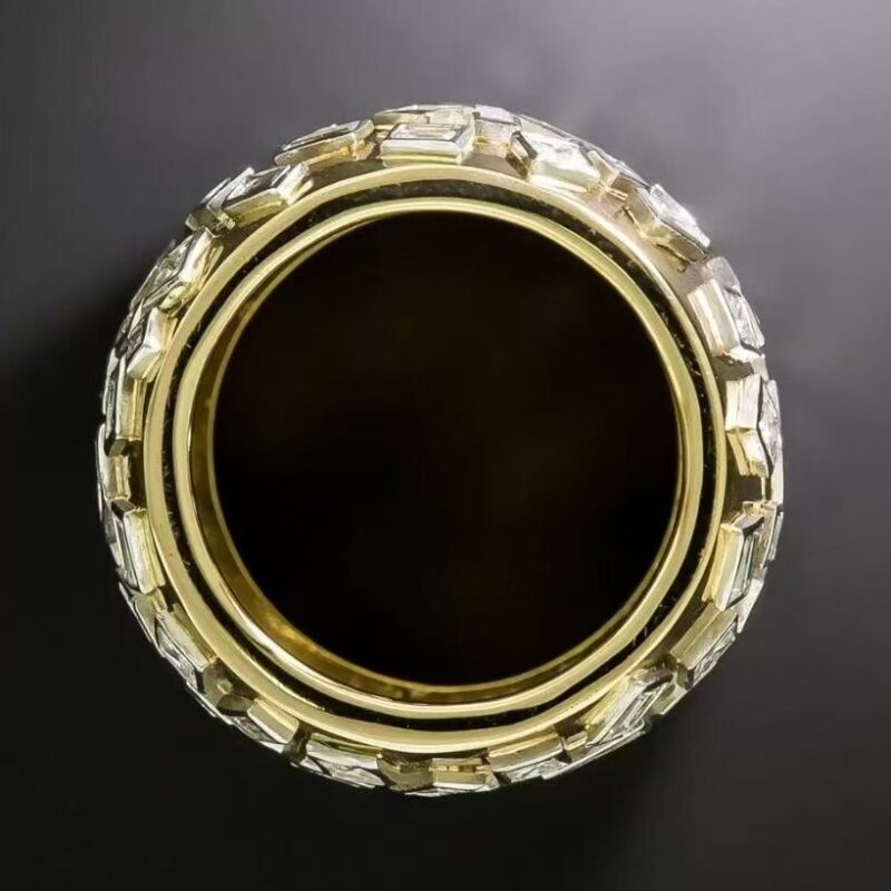Heavy Industry Wide Surface Simple Jewelry Advanced Design Sense Internet Celebrity Men's Ring - Image 3