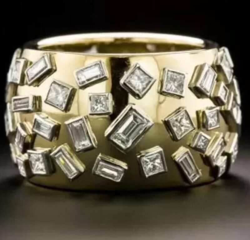 Heavy Industry Wide Surface Simple Jewelry Advanced Design Sense Internet Celebrity Men's Ring - Image 6