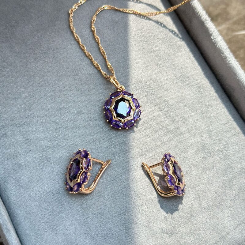 Purple Gold Ring Color Retention Plating - Image 5
