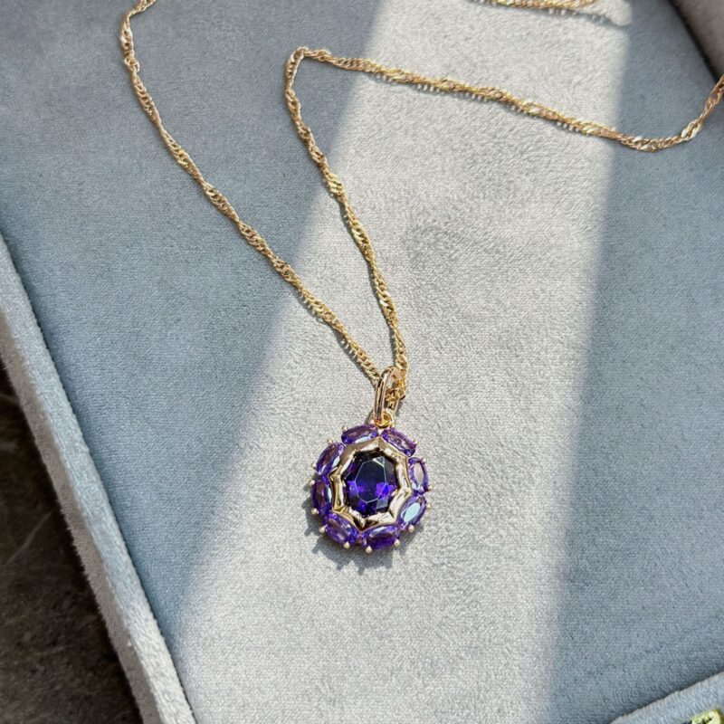 Purple Gold Ring Color Retention Plating - Image 3
