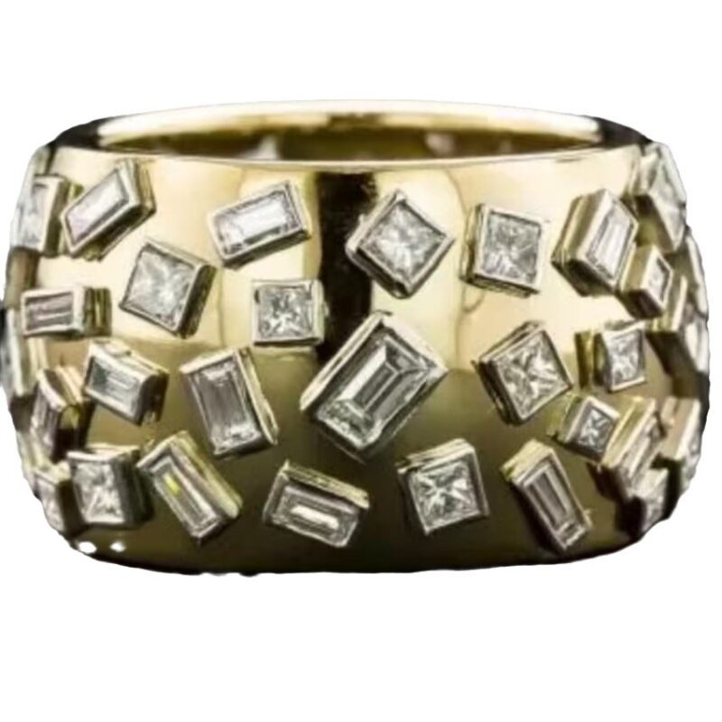 Heavy Industry Wide Surface Simple Jewelry Advanced Design Sense Internet Celebrity Men's Ring - Image 5