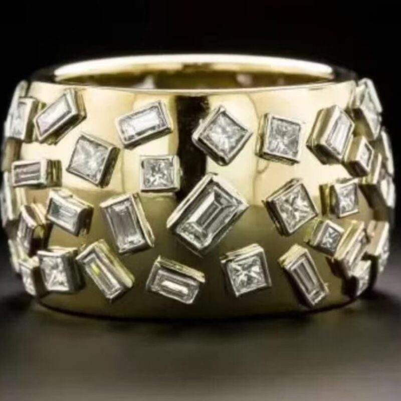 Heavy Industry Wide Surface Simple Jewelry Advanced Design Sense Internet Celebrity Men's Ring - Image 2