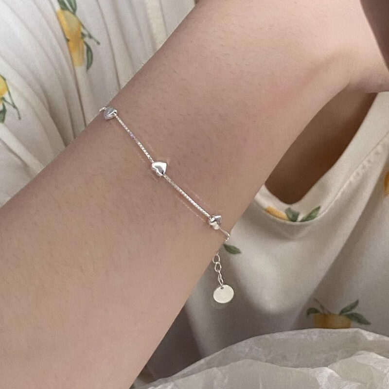 S925 Loving Heart In Sterling Silver Bracelet - Image 2