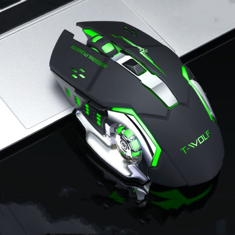 Gaming Mouse 2400DPI Professional Gamer Mouse Backlit Rechargeable Silent Mice For PC Laptop - Image 6