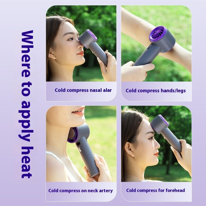 Portable Handheld Turbo Fan Cooling Semiconductor Refrigeration 3000mAh Mini - Personal Fan - Image 3
