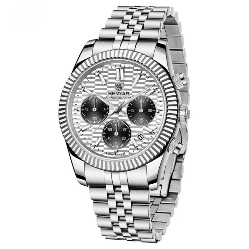 Stainless Steel Calendar Luminous Sports Fashion Men's Quartz Watch - Image 3