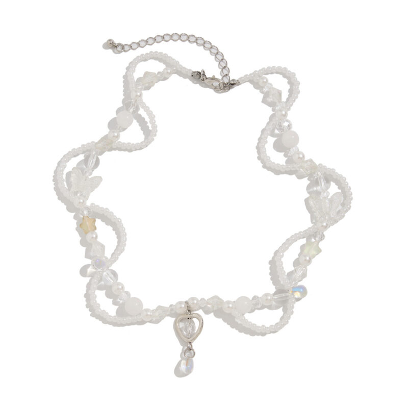Irregular Rice-shaped Beads Stringed Beads Necklace Sweet - Image 6
