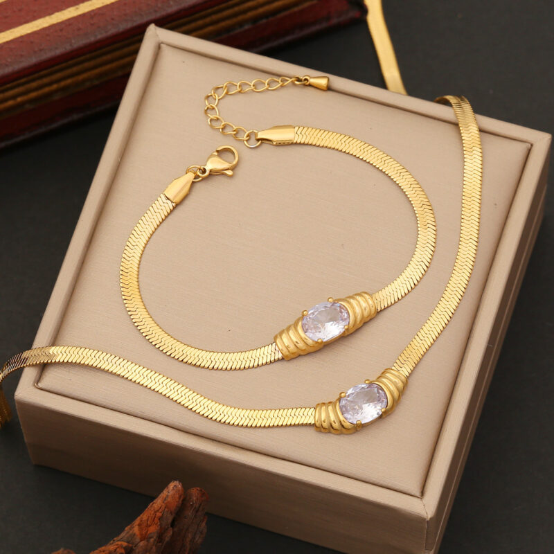 Jewelry Personalized Stainless Steel Necklace Set - Image 4